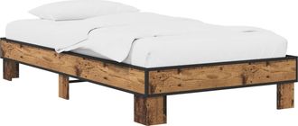 vidaXL Estructura De Cama Madera Envejecida 80 X 200 Cm Vidaxl