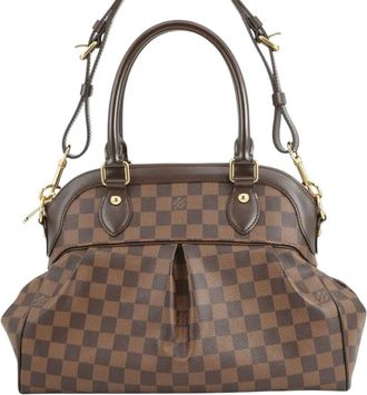 Louis Vuitton Borsa a tracolla Trevi PM in tela Damier Eb&egrave;ne 2011 - Marrone
