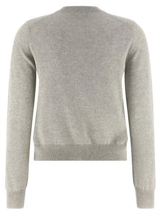 Maison Kitsun&eacute; Baby Fox Extrafine Wool Cardigan - Beige