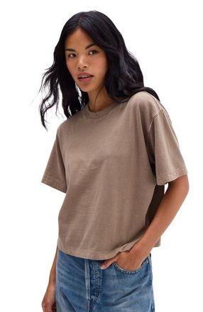 Richer Poorer Inc. The Relaxed Crop Tee in Warm Grey at Nordstrom, Size Medium