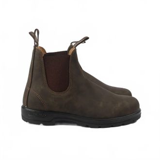 Blundstone Womens Elastic Sided Boot In Rustic Brown