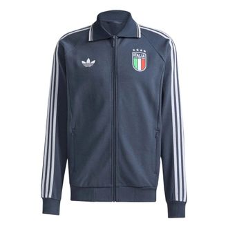 adidas Zip-throughs, male, Blue, S, Italy Anthem Away Jacket