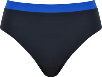 Naturana Bikini-Hose NATURANA Beautiful Beaches, Damen, Gr. 36, N-Gr, schwarz, Elasthan, Polyamid, unifarben mit Farbeinsatz, Badehosen Bikini-Hose, flexibler 