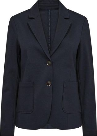Mos Mosh Navy Charm Blazer Elegant Kwaliteit - Dames - Blazers - Blauw - XS - Katoen - Jassen