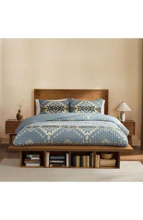 Pendleton Bridge Creek Coverlet & Pillow Shams Set in Silver Blue at Nordstrom, Size Full