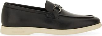 Ferragamo Black Slip On Loafers