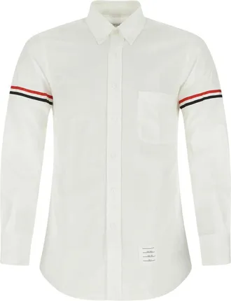Thom Browne Button Down Stripe Sleeve Shirt