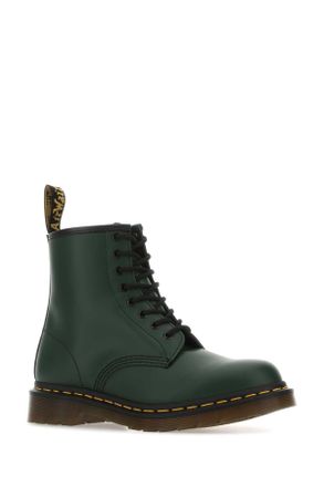 Dr. Martens Unisex Bottle Green Leather 1460 Ankle Boots Greensmooth Sneaker