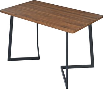 STILVORA Conjunto De Mesa Y Sillas Con 1 Mesa Rectangular Y 4 Sillas De Comedor, Para Cocina, Mdf, Nogal