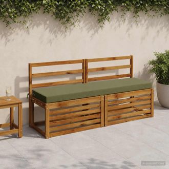 vidaXL Vidaxl Cuscini Per Panchina A 2 Pezzi Soest 2 Pz 100% Poliestere