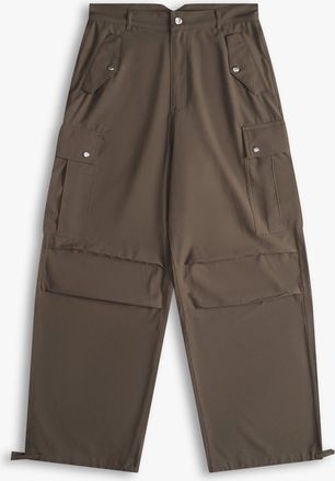 Rhude Olive Linen Cargo Womens Pants