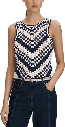 Reiss Sabrina Crochet Vest