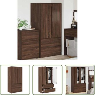 vidaXL Armadio con cassetto - Mobile da Bagno con cassetto Rovere Marrone 79,5 x 49 x 156 cm