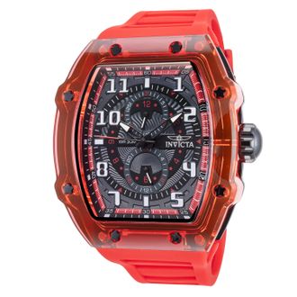 Invicta Mens Racing 48.5mm Red Quartz Watch