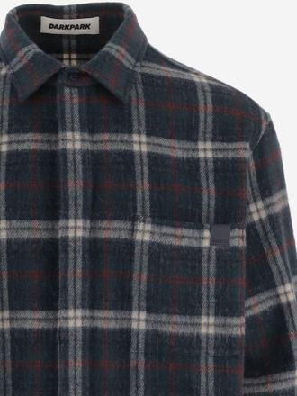 Darkpark Mens Shirt Wool-Blend Check Multicolour