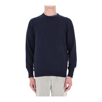 Ballantyne Jersey de cuello redondo - Knitwear - Hombre - Azul - 2XL
