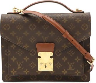 Louis Vuitton Brown Monogram Canvas Monceau 28 Business Bag (Authentic Pre- Loved)