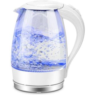 OEM Hervidor El&eacute;ctrico Crezuo De Vidrio Borosilicato Con Iluminaci&oacute;n Led Azul, Cristal Transparente, 2200 W, 1,7 L, Filtro Antical, Apagado Autom&aacute;tico, Ba
