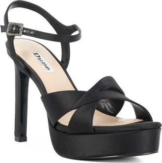 Dune London Mayve Platform Sandal in Black at Nordstrom, Size 39