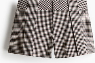 H&M Kurze Bundfaltenshorts - Beige