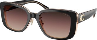 Coach HC8352 CD472 5781E2 Womens Sunglasses Black Size 54