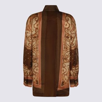 Zimmermann Womens Shirts Caramel Paisley _si
