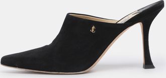 Jimmy Choo London Black Suede Rya Mules