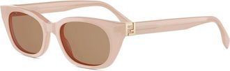 Fendi Forever Zonnebril - unisex - Zonnebrillen - Roze - 51 MM - Accessoires