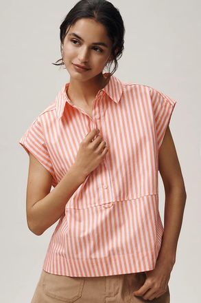Maeve 100% Cotton Cocoon Muscle Top