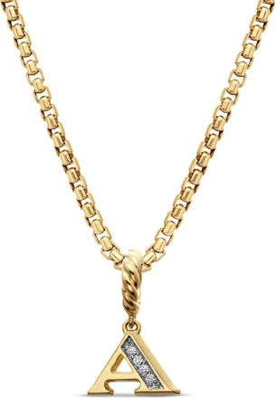 David Yurman Pendente in oro giallo 18kt con pavé