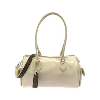 Louis Vuitton Pre-owned Lambskin Shoulder Bag - Dames - Pre-owned - Beige - Maat: ONE Size Leer