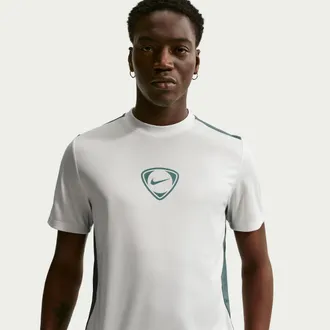 Nike Mens Academy+ Dri-FIT Short-Sleeve Soccer Top in White | IF1524-101