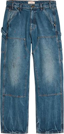 Cherry Los Angeles paint-splatter jeans - men - Cotton - 30 - Blue