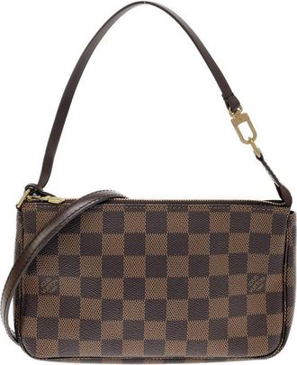 Louis Vuitton Ebene Coated Canvas Pochette Pouch (Pre-Owned)