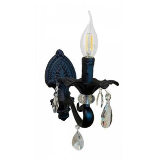 Trade Shop Trade Shop Traesio - Trade Shop - Applique Parete A Candelabro Stile Vintage Attacco E14 Lampada Muro Retro E43-1n