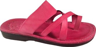 Jerusalem Sandals The Good Shepherd Slide Sandal In Pink