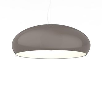 Lumicom Atomic Sospensione, 1xe27, Max 42w, Metallo, Tortora/bianco, D.60cm - Lumicom