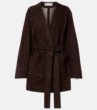 Nour Hammour Cappotto a portafoglio Anika in suede