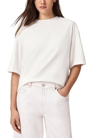 AllSaints Esme Amelie Crochet Heart Back T-Shirt in Ecru White at Nordstrom, Size X-Small