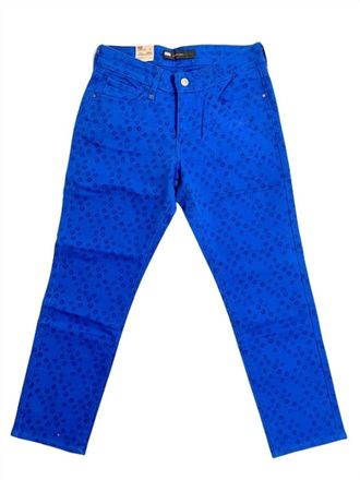 Levi's Womens Mid Rise Skinny Denim Jeans In Cobalt Blue