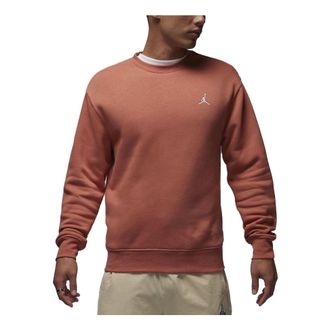 Nike Jordan Air Jordan Essentials Logo Crew-Neck Sweatshirt Orange White FJ7777-810