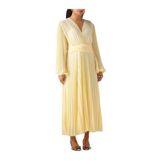 Twinset Dames, Jurken, Geel, Maat: XS