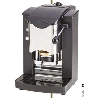 Faber Slot Inox - Macchina per Caff&egrave; con pressacialda in ottone - Telaio in Metallo Nero e frontale in acciaio