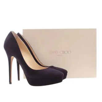 Jimmy Choo London Cosmic Suede Platform Pumps Size 39