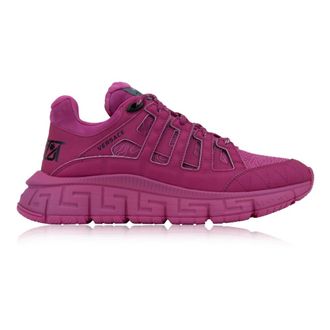 Versace Sneakers, female, Pink, Size: 10 US Womens Lace-Up Sneakers