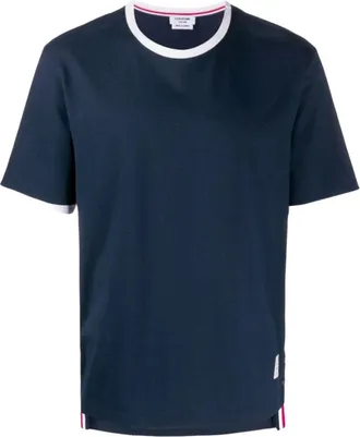 Thom Browne Short Sleeve T-Shirt Navy MJS083A-00042-415