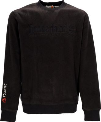 Timberland Linear Logo Crewneck Sweatshirt - Heren - Sweatshirts - Zwart - XL - Leer - Hoodies & sweatvesten
