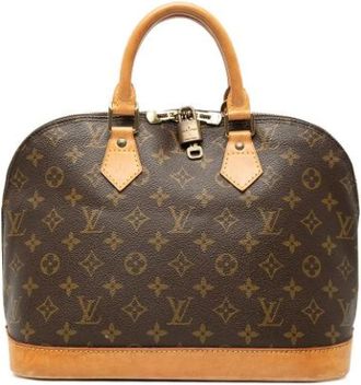 Louis Vuitton Pre-owned Alma PM - Dames - Vintage Handtas - Bruin - ONE Size - Leer - Vintage