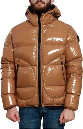 Herno Giubbino - Heren - Gewatteerde jassen - Bruin - XL - Jassen