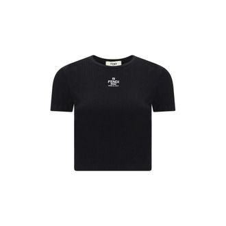 Fendi Zwarte Katoenen T-shirt